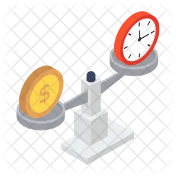 Time vs Dollar  Icon