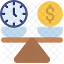 Time Vs Money Time Vs Icon