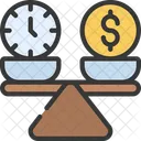 Time Vs Money  Icon