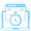 Online Performance Web Timing Time Website Icon