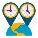 Time Zone Time Electronics Icon