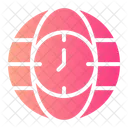 Time Zone Earth Grid World Grid Icon