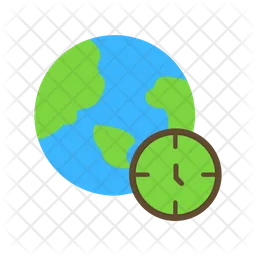 Time Zone  Icon