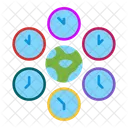 Time Zone Time Clock Icon