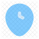 Time Zone Place Pin Icon