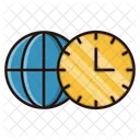 Time Zones Clock Icon