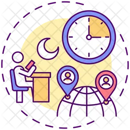 Time zones challenges  Icon