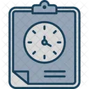 Timed Checklist Clipboard Icon