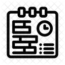 Timeline Project Schedule Icon