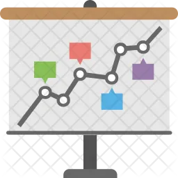 Timeline Target Graph  Icon
