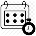 Timeline Tracking Target Dates Planning Coordination Icon