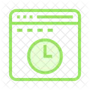 Clock Time Browser Icon