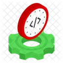 Timed Code Coding Icon