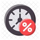 Timer Prozent Verkauf Rabatt Icon