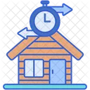 Timeshare Stay Time Building Icon