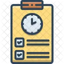 Timesheet Countdown Overtime Icon