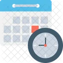 Calendar Timetable Clock Icon