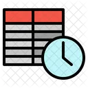 Timetable Airplane Clock Icon