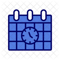 Timetable Icon - Download in Colored Outline Style