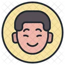 Chico Emoji Timido Icono