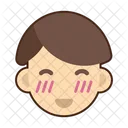 Timido Expresion Emoji Icono