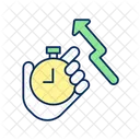 Timing data growth  Icon