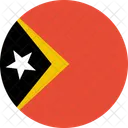 Timor Oriental Bandera Icono