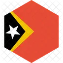 Timor Oriental Bandera Icono