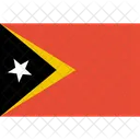 Timor Oriental Bandera Icono