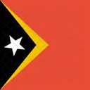 Timor Oriental Bandera Icono