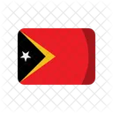 Timor leer bandera  Icono