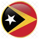 Leste Timor Bandeira Ícone