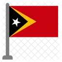 Flag Country Timor Leste Icon