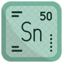 Tin Chemistry Periodic Table Icon