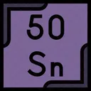 Tin Periodic Table Chemistry Icon