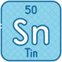 Tin Chemistry Periodic Table Icon