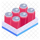 Beverages Crate Tin Packs Tins Crate Icon