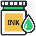 Tinta Botella Contenedor Icono