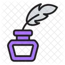 Tintero Tinta Pluma Icono