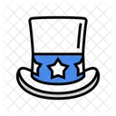 Tio Sam Chapeu Ícone