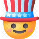Tio Sam Sombrero EE UU Icono