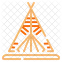 Tipi Zelt Natur Symbol