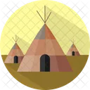 Tipi Building Traditional Icon