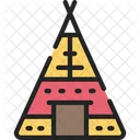 Tipi Tent Dinner Icon