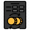 Tipo De Cambio Cambio Moneda Tipo De Dinero Icono