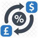Tipo De Cambio Dinero Icono