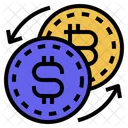 Tipo De Cambio Cambio Moneda Icono