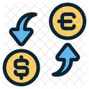 Tipo De Cambio Cambio De Moneda Dinero Icono