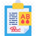 Tipo De Sangre Ab Sangre Tipo Icono
