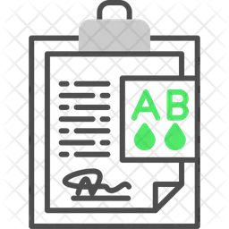 Tipo de sangre ab  Icono